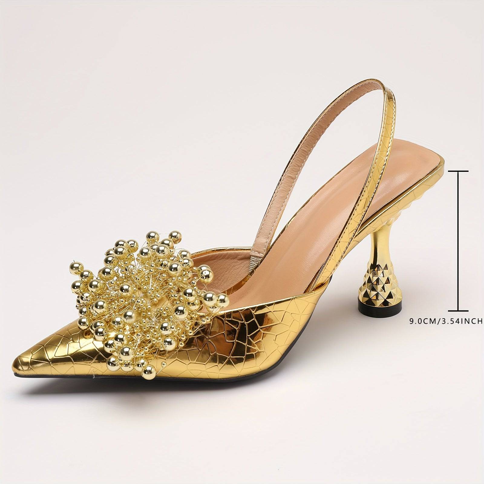 VougeVamp Pointed Toe Stiletto Sandals – Elegant One-Strap High Heels for Summer - VougeVampUK