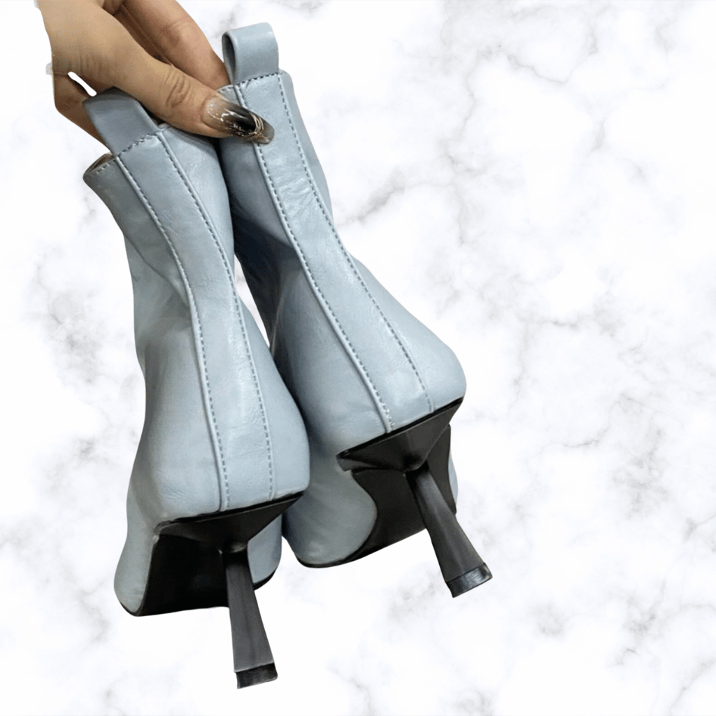 Handmade Pointed Toe Ankle Boots for Women – Elegant Wedding & Party Shoes, Slim Fit Short Booties