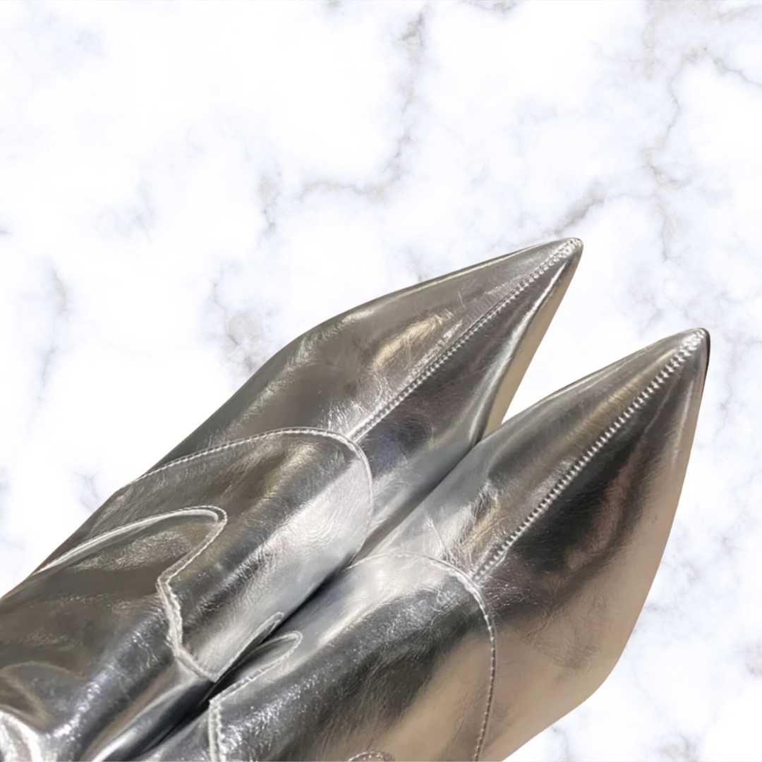 Handmade Street Style Pointed Toe Ankle Boots for Women - Sexy Thin High Heels Stripper Prom Shoes