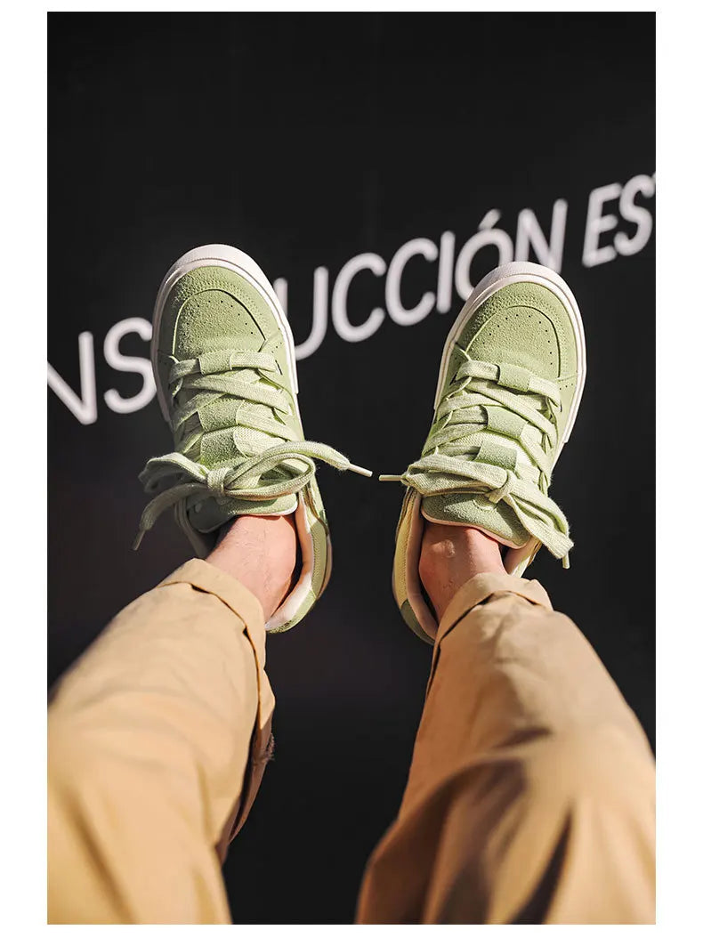 VougeVamp Women's Korean Fashion Canvas Sneakers – Trendy Platform Board Shoes for Casual Wear - VougeVampUK