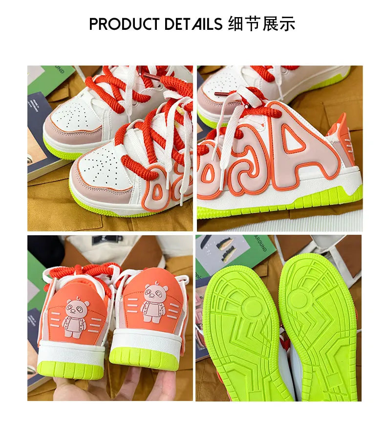 VougeVamp Unisex Skateboard Street Sneakers – High-Quality Hip-Hop Vulcanized Casual Shoes - VougeVampUK