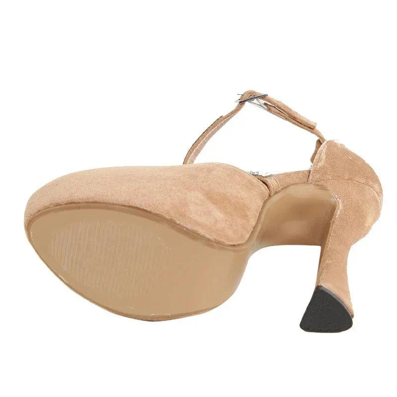 VougeVamp Women’s Rhinestone Ankle Strap Platform Wedges – Sexy Gladiator Sandals for Summer Parties and Events