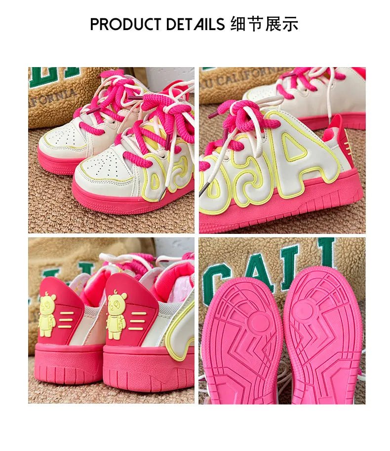 VougeVamp Unisex Skateboard Street Sneakers – High-Quality Hip-Hop Vulcanized Casual Shoes - VougeVampUK