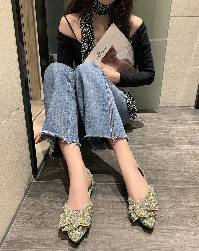 VougeVamp Women's Pointed Toe Loafers – Soft Sole Flat Shoes for Elegant & Casual Wear