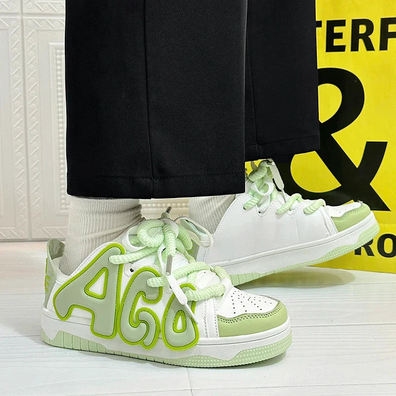 VougeVamp Unisex Skateboard Street Sneakers – High-Quality Hip-Hop Vulcanized Casual Shoes - VougeVampUK