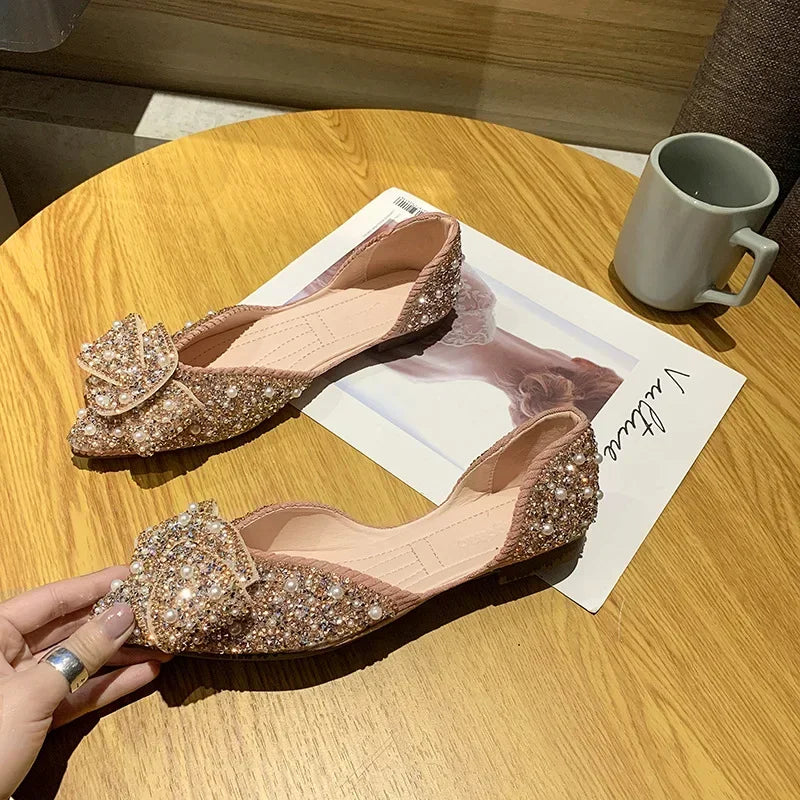 VougeVamp Women's Pointed Toe Loafers – Soft Sole Flat Shoes for Elegant & Casual Wear