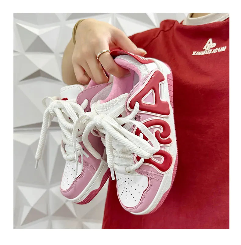 VougeVamp Unisex Skateboard Street Sneakers – High-Quality Hip-Hop Vulcanized Casual Shoes - VougeVampUK