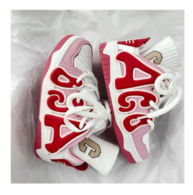 VougeVamp Unisex Skateboard Street Sneakers – High-Quality Hip-Hop Vulcanized Casual Shoes - VougeVampUK