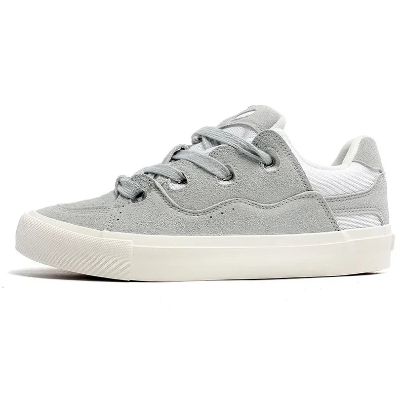 VougeVamp Women's Korean Fashion Canvas Sneakers – Trendy Platform Board Shoes for Casual Wear - VougeVampUK