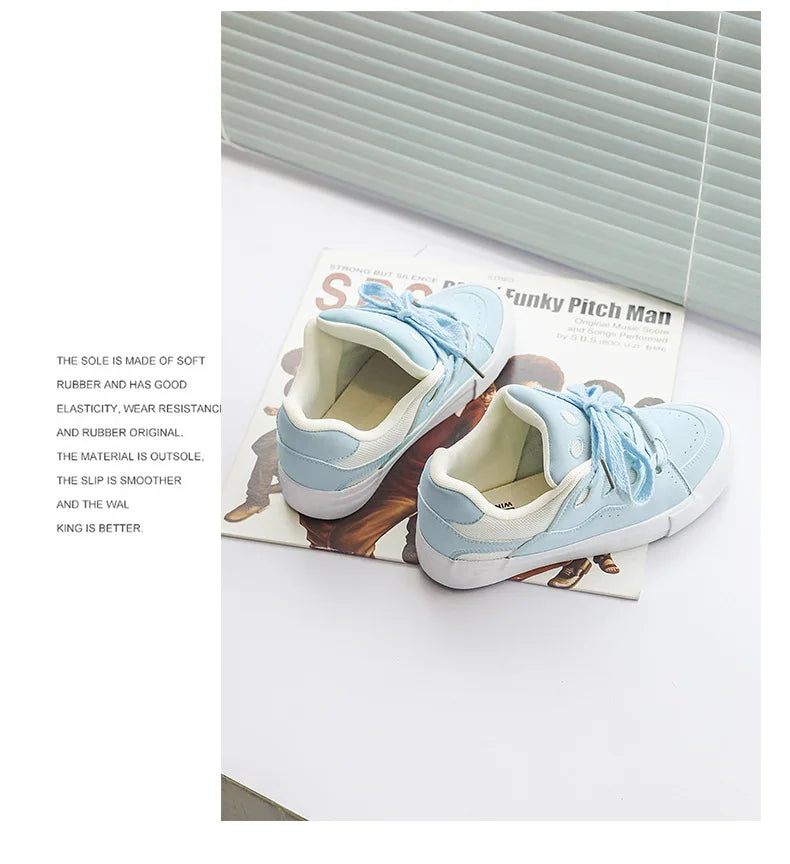 VougeVamp Women's Chunky Platform Sneakers – Trendy Pink Skateboard & Sports Shoes - VougeVampUK