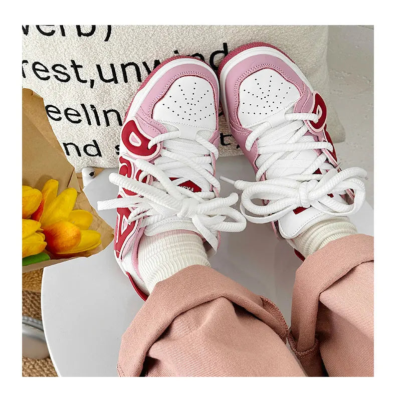 VougeVamp Unisex Skateboard Street Sneakers – High-Quality Hip-Hop Vulcanized Casual Shoes - VougeVampUK