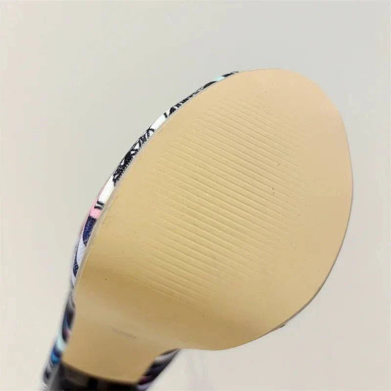 VougeVamp Hand-Painted Platform Pumps - Peep Toe High Heel Party Shoes for Women