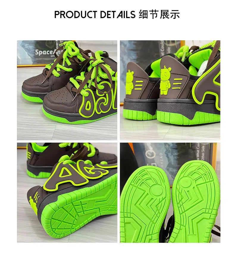 VougeVamp Unisex Skateboard Street Sneakers – High-Quality Hip-Hop Vulcanized Casual Shoes - VougeVampUK