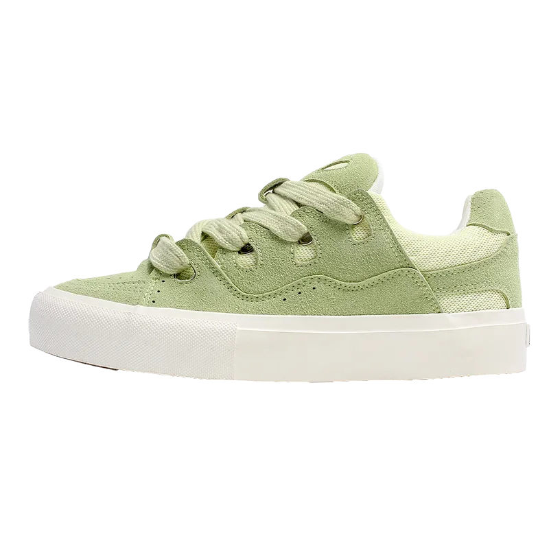 VougeVamp Women's Korean Fashion Canvas Sneakers – Trendy Platform Board Shoes for Casual Wear - VougeVampUK