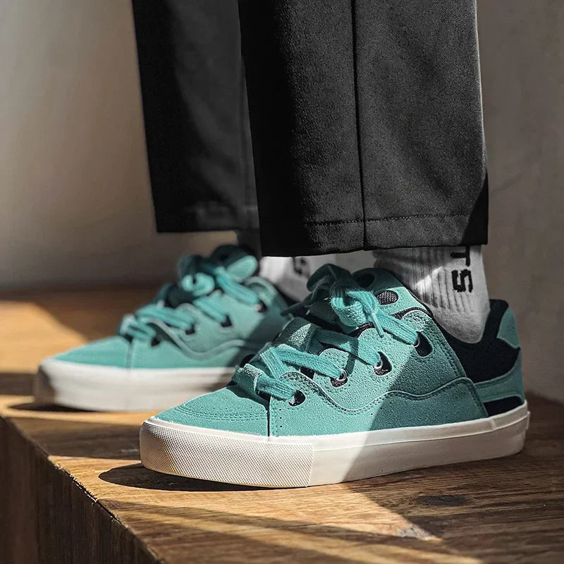 VougeVamp Women's Korean Fashion Canvas Sneakers – Trendy Platform Board Shoes for Casual Wear - VougeVampUK