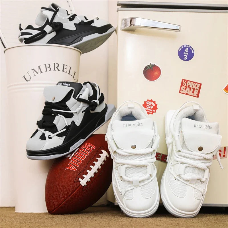 VougeVamp Women's Luxury Chunky Sneakers – Breathable Mesh Sports & Running Shoes - VougeVampUK