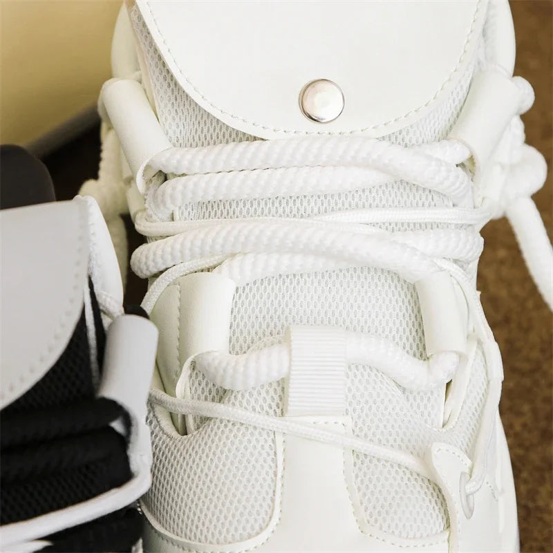 VougeVamp Women's Luxury Chunky Sneakers – Breathable Mesh Sports & Running Shoes - VougeVampUK