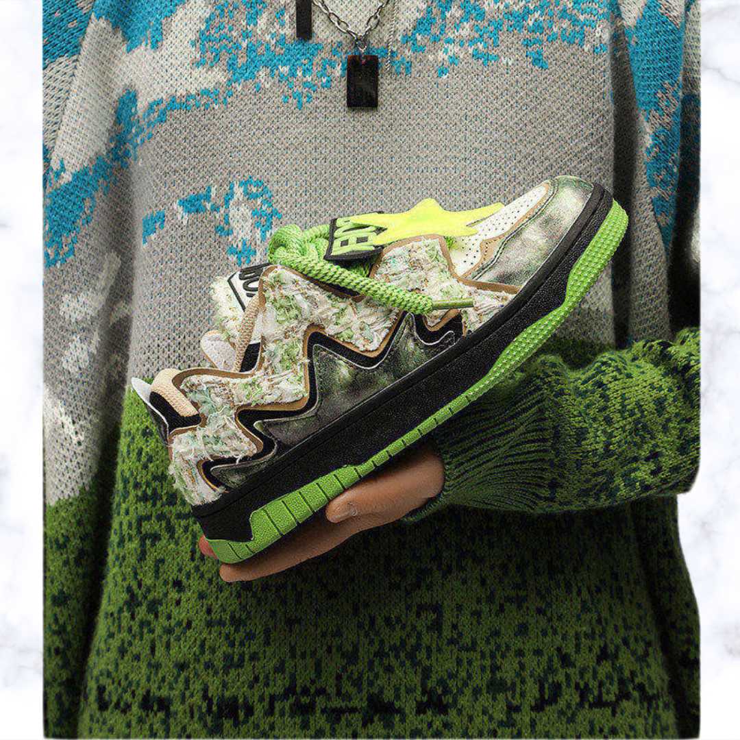 Unisex Designer Skateboard Sneakers – Luxury Low Vulcanized Streetwear Shoes, Hip Hop Style Trainers