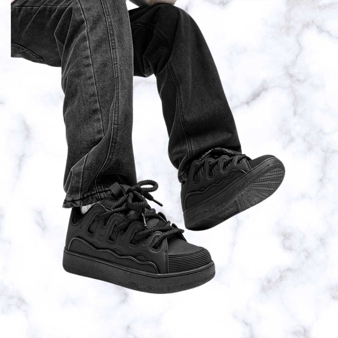 Unisex Retro Skateboard Sneakers – Luxury Ankle Shoes for Women & Men, National Trend Sport Style