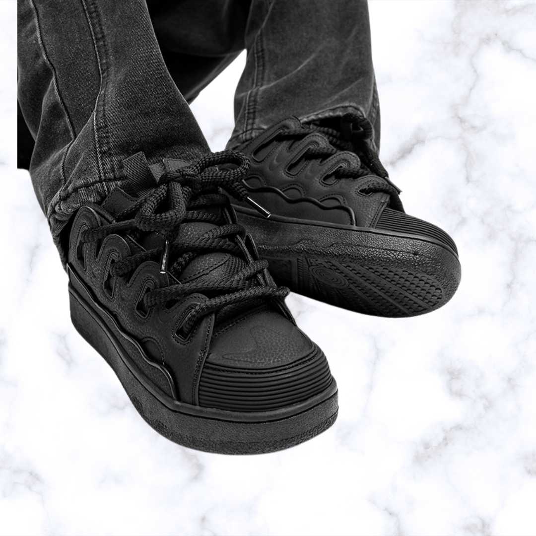 Unisex Retro Skateboard Sneakers – Luxury Ankle Shoes for Women & Men, National Trend Sport Style