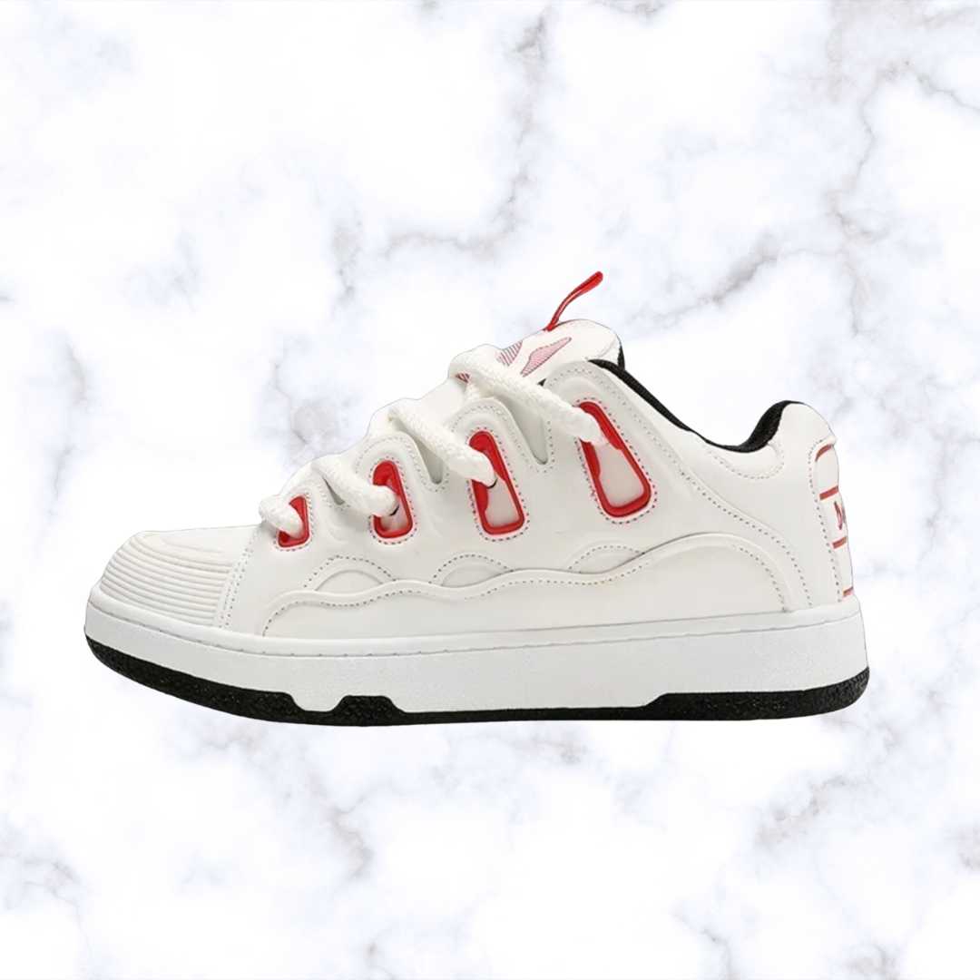 Unisex Retro Skateboard Sneakers – Luxury Ankle Shoes for Women & Men, National Trend Sport Style