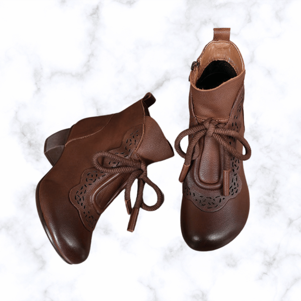 Women’s Winter Waterproof Ankle Boots – Warm, Square Heel, Comfortable Snow Boots