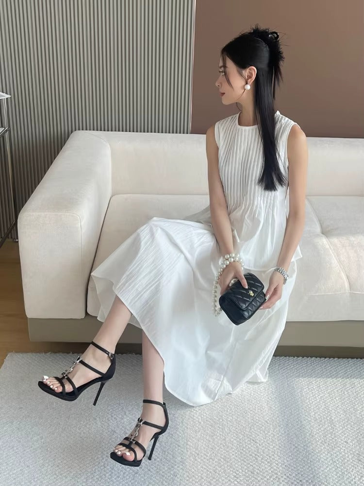 VougeVamp Silver Wrap Strap Slip-On High Heels Sandals - VougeVampUK