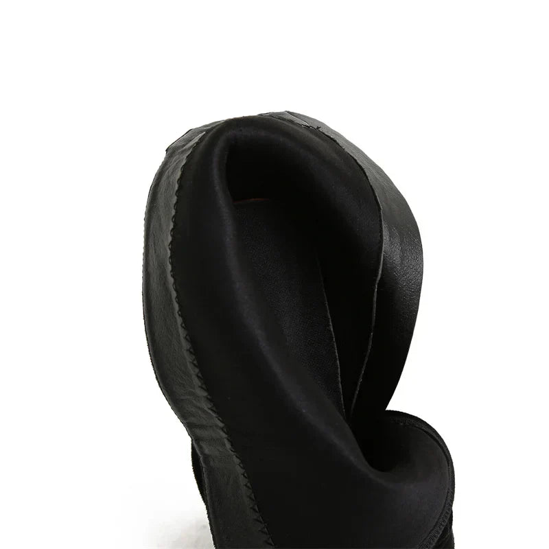 VougeVamp Women’s Extreme High Heel Platform Boots – Zip Closure Metal Buckle Ankle Boots for Stripper and Pole Dance