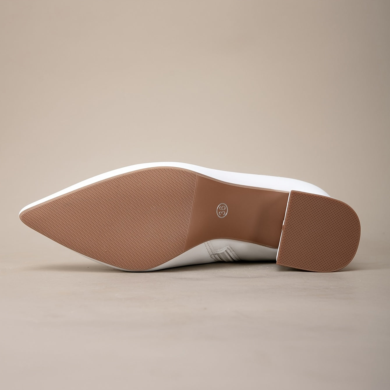 VougeVamp Elegant White Chelsea Ankle Booties – Pointed Toe High Heel Short Boots - VougeVampUK