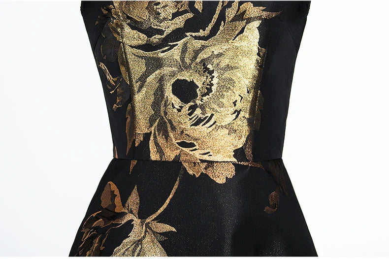 VougeVamp Elegant Boho Floral Jacquard Maxi Dress – Summer Long Vestido for Casual & Party Wear