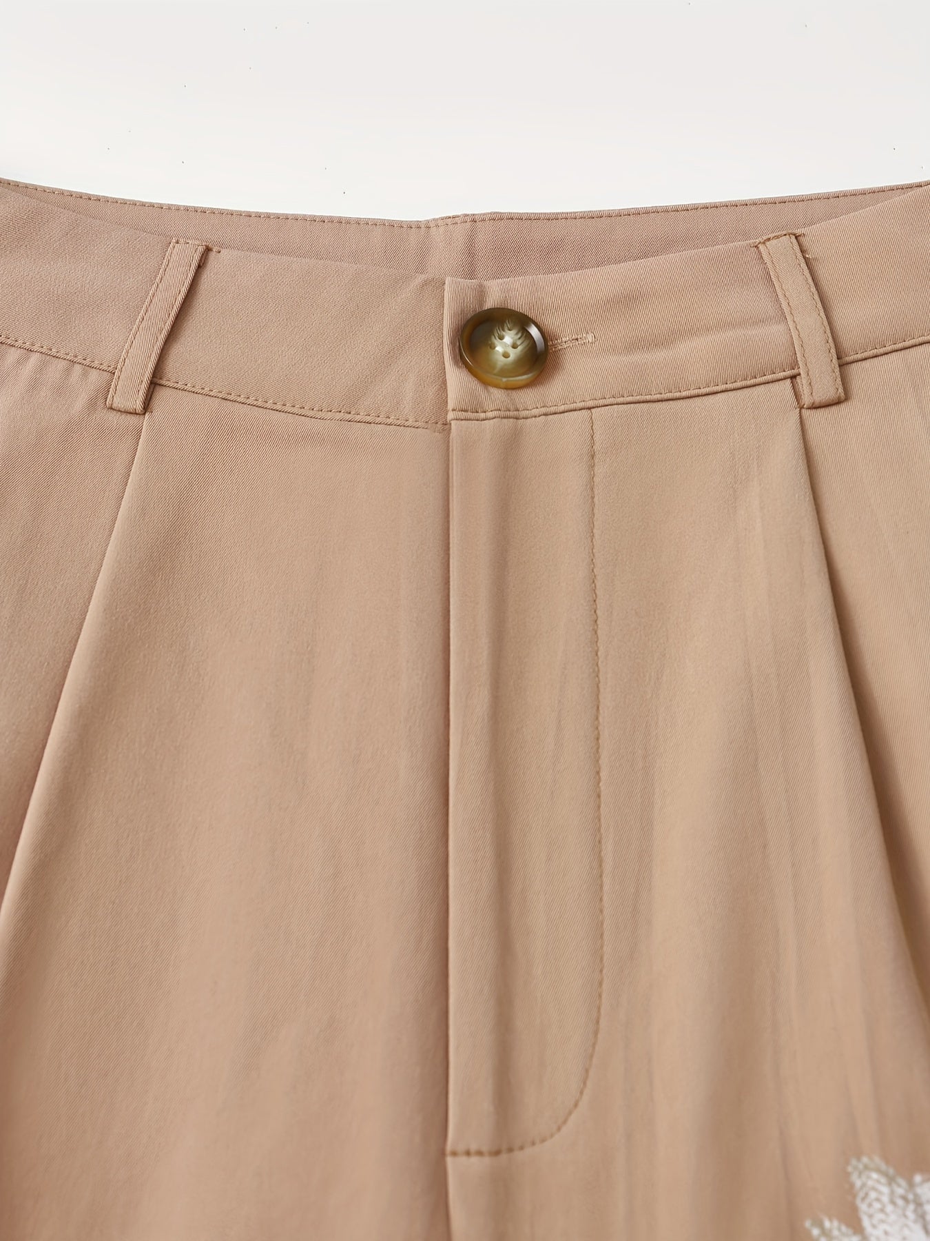 VougeVamp Stylish Floral Print Three-Piece Suit Set – Long Coat, Strapless Inner Top & Loose Straight-Leg Pants - VougeVampUK