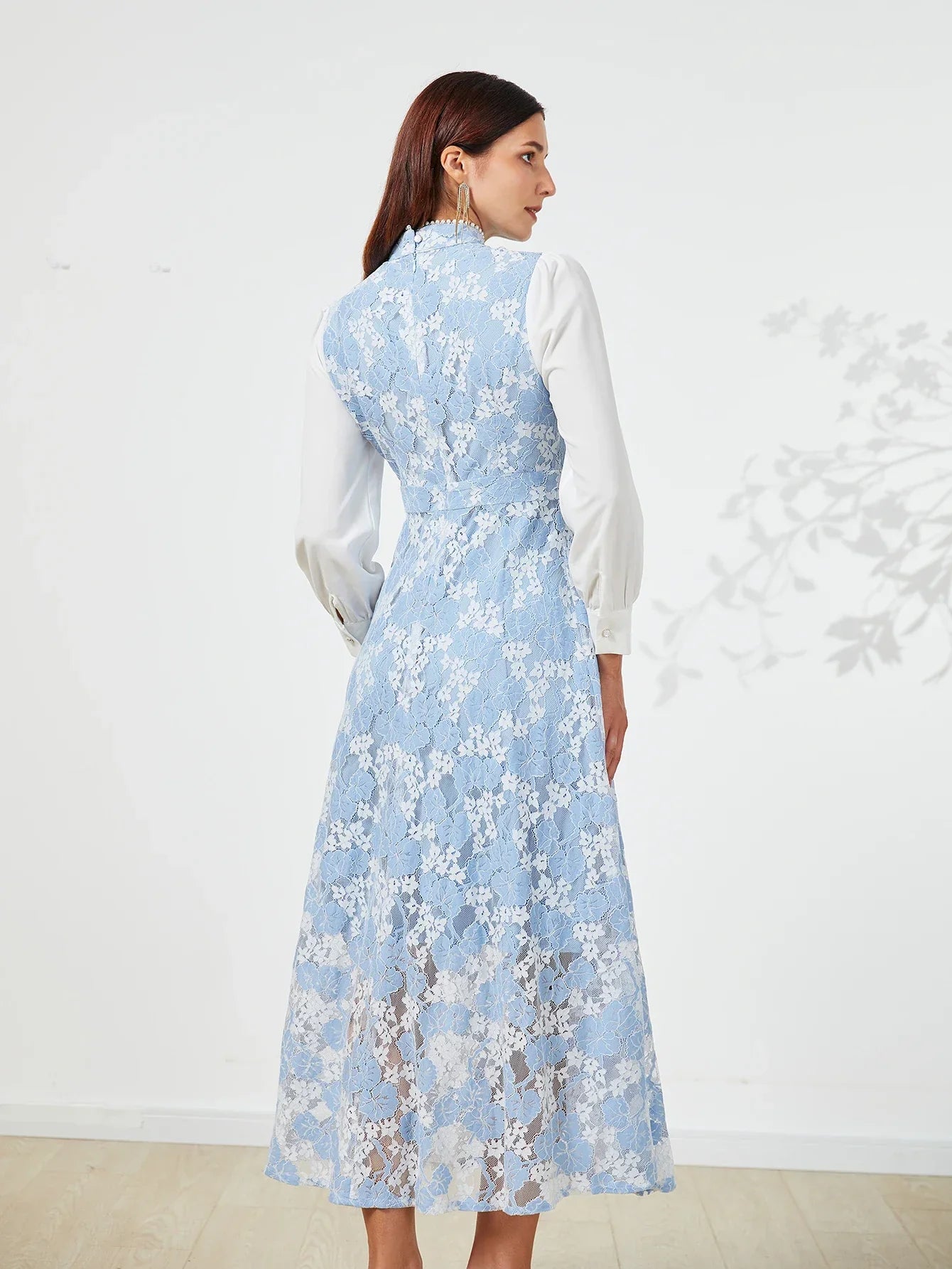 Elegant Women Dress – Spring Summer Luxurious Lace Party Dresses, Long Sleeve Formal Evening Clothing - VougeVampUK