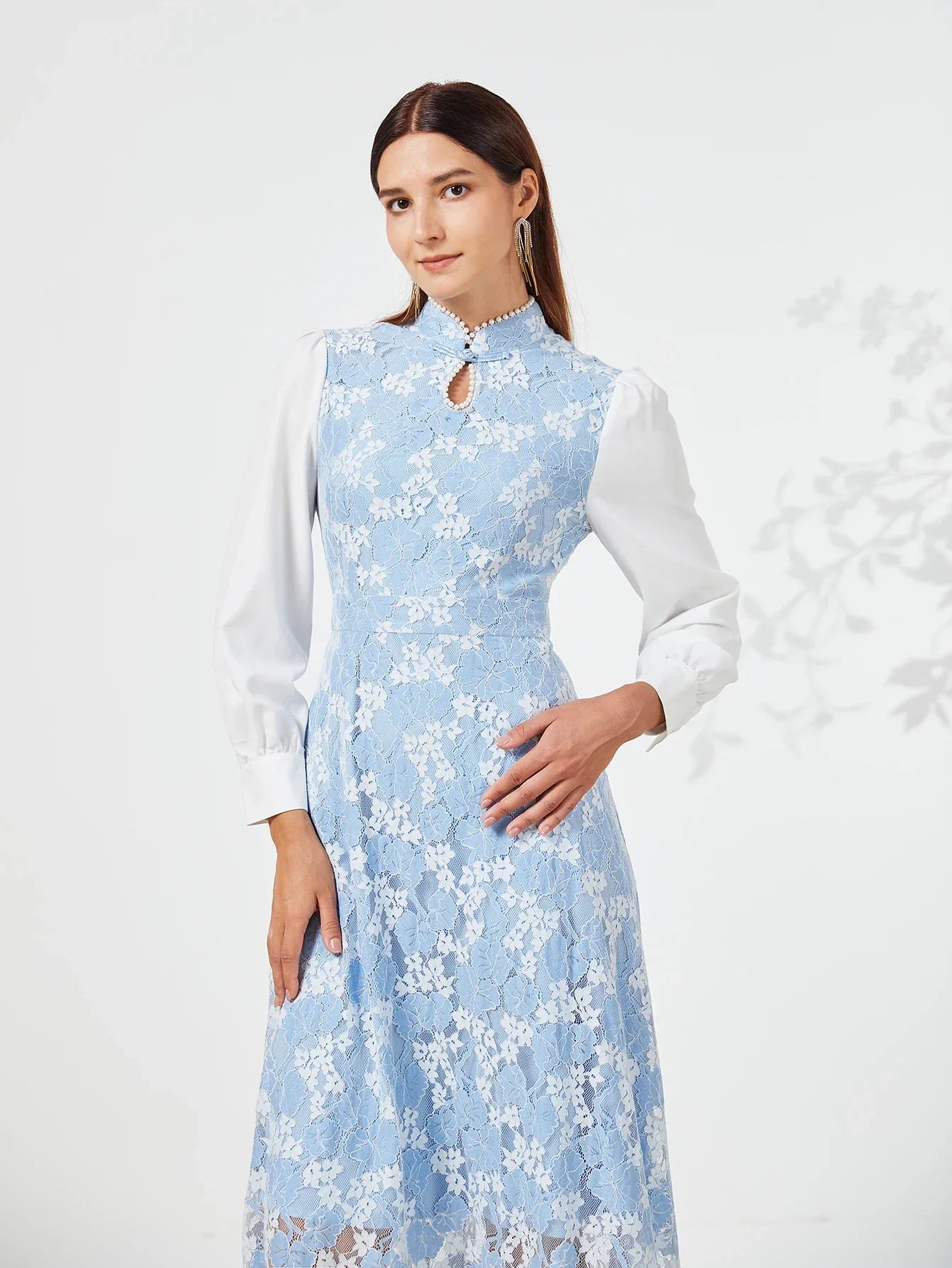 Elegant Women Dress – Spring Summer Luxurious Lace Party Dresses, Long Sleeve Formal Evening Clothing - VougeVampUK