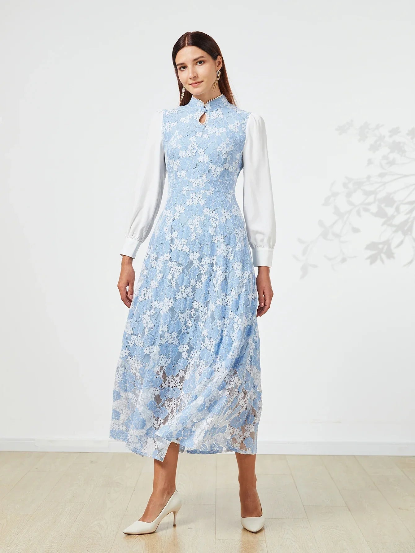 Elegant Women Dress – Spring Summer Luxurious Lace Party Dresses, Long Sleeve Formal Evening Clothing - VougeVampUK