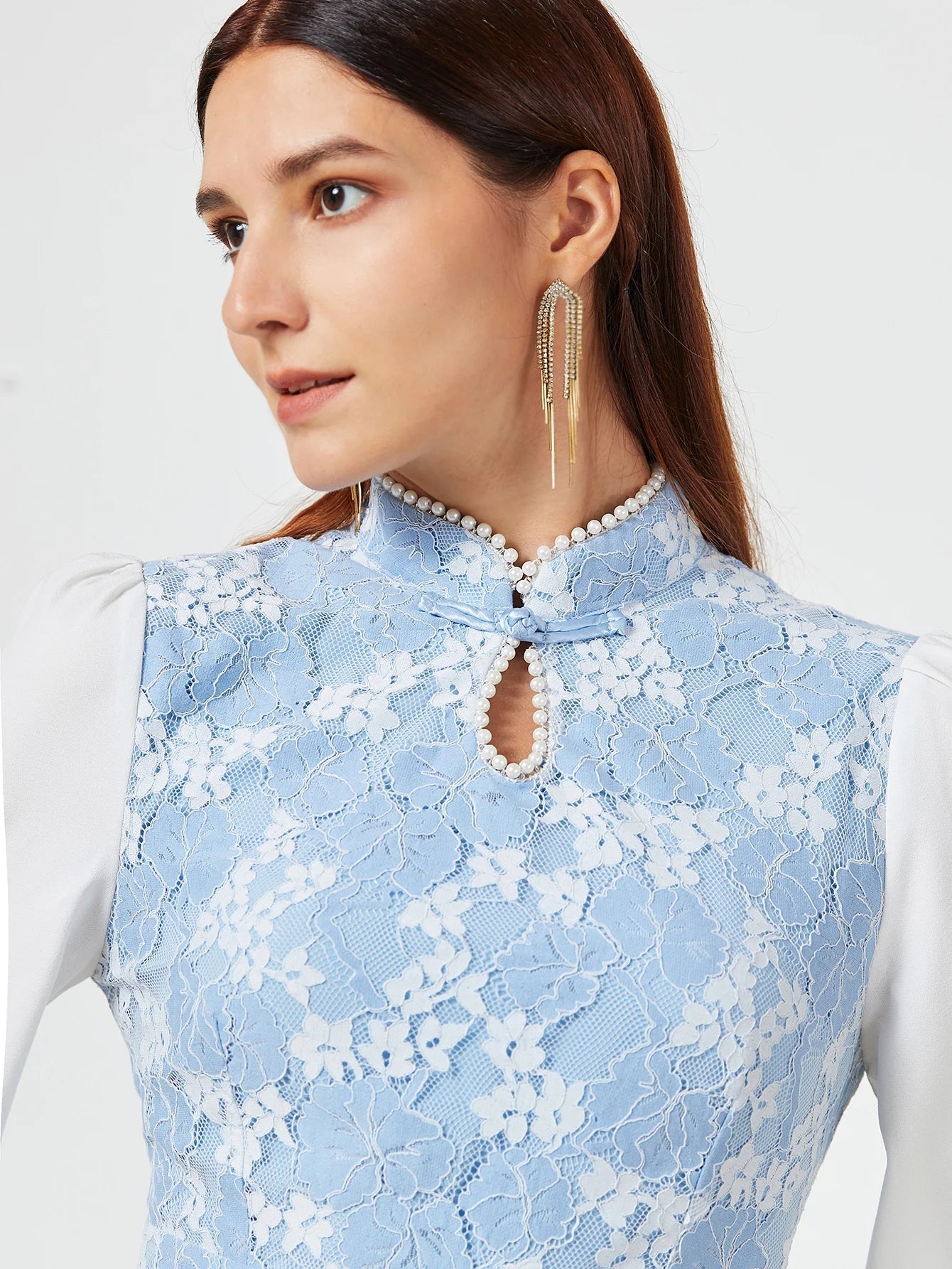 Elegant Women Dress – Spring Summer Luxurious Lace Party Dresses, Long Sleeve Formal Evening Clothing - VougeVampUK