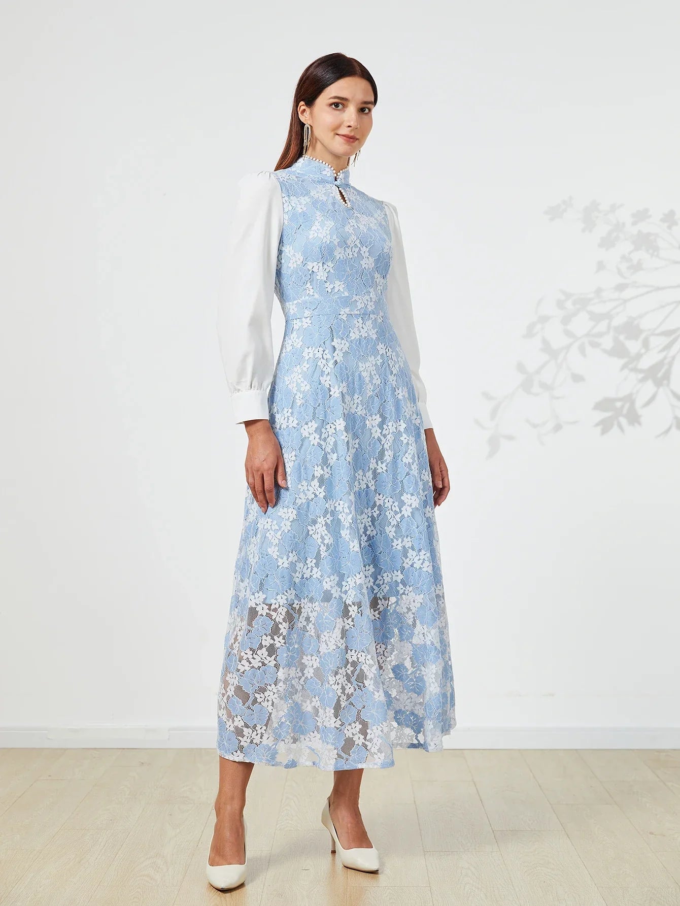 Elegant Women Dress – Spring Summer Luxurious Lace Party Dresses, Long Sleeve Formal Evening Clothing - VougeVampUK