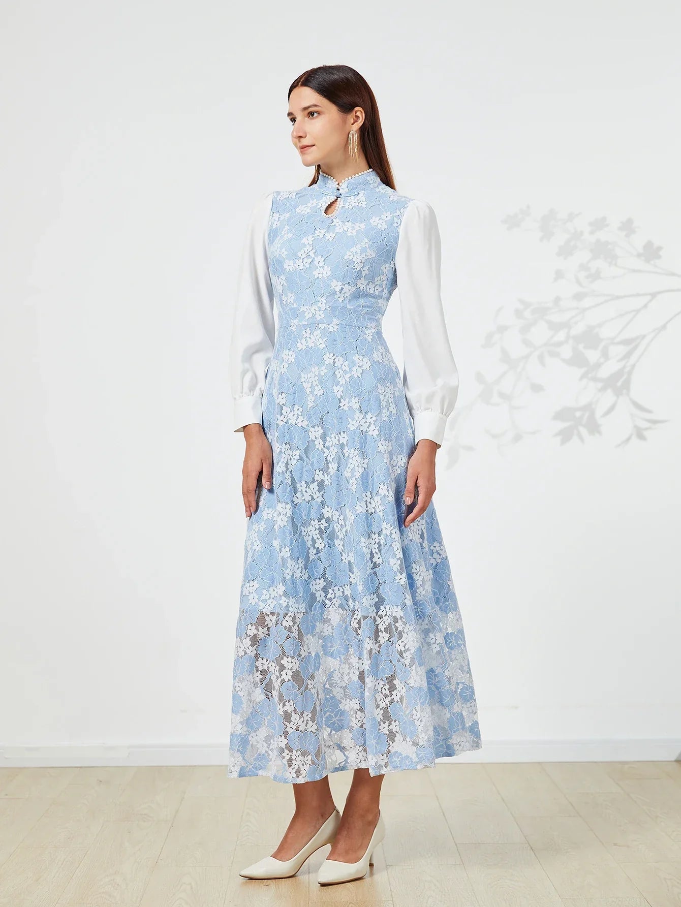 Elegant Women Dress – Spring Summer Luxurious Lace Party Dresses, Long Sleeve Formal Evening Clothing - VougeVampUK