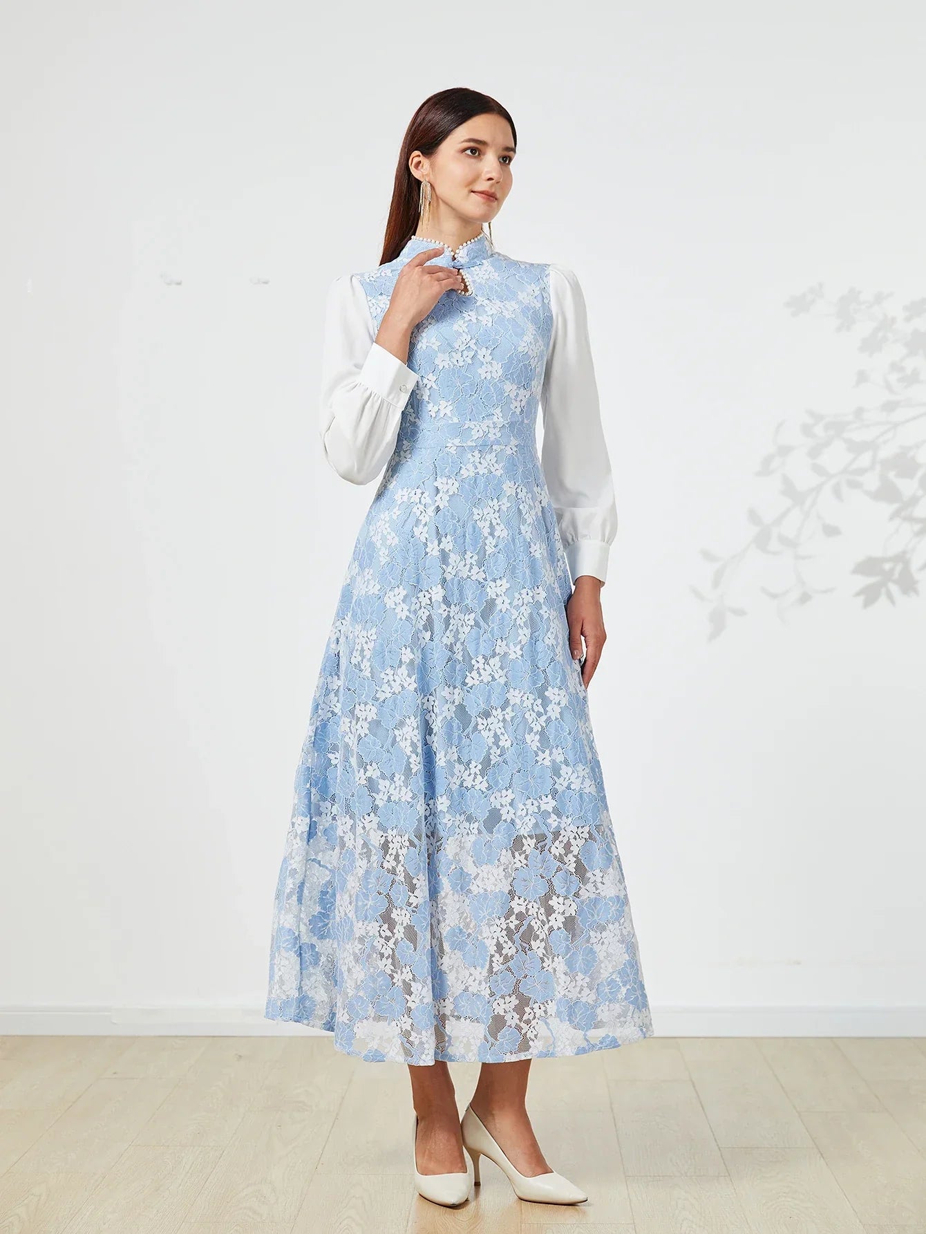 Elegant Women Dress – Spring Summer Luxurious Lace Party Dresses, Long Sleeve Formal Evening Clothing - VougeVampUK