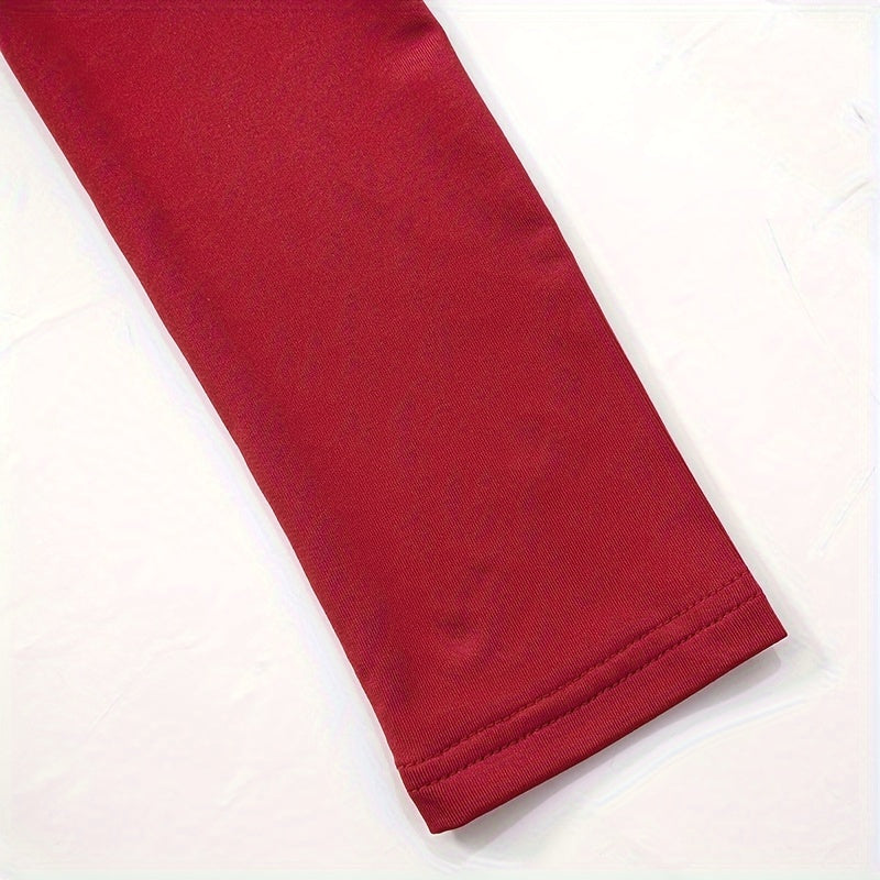 VougeVamp Women's High Collar Long Sleeve Mermaid Skirt – Elegant Pleated Floor-Length Gown - VougeVampUK