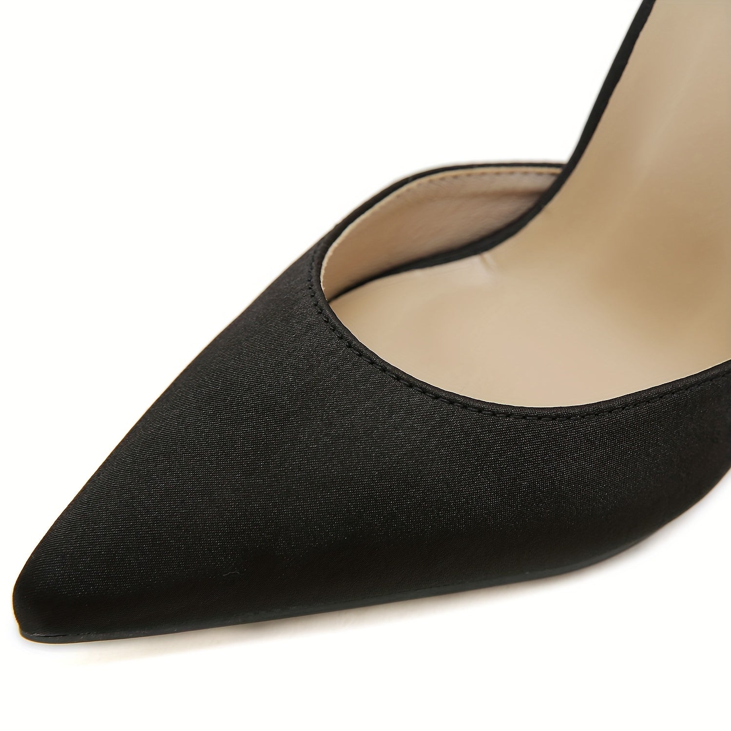 VougeVamp Elegant Satin Pointed-Toe High Heels with Faux Pearl & Bowknot – White Stiletto Wedding & Evening Shoes