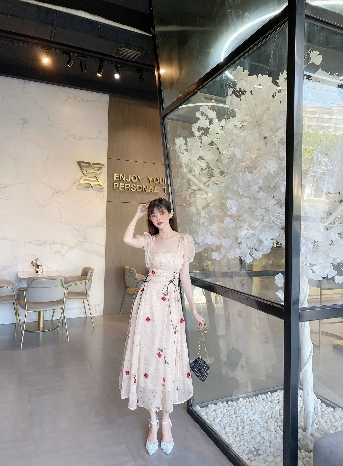 VougeVamp Blue Lace Flower Wedding Sandals for Women - Elegant Pointed Toe Stiletto High Heel Ankle Strap Pearl Rhinestone Pumps